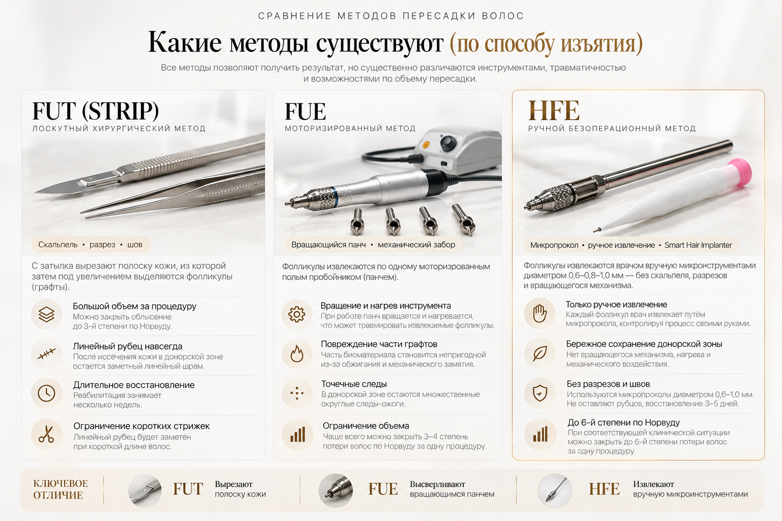 Иллюстрация инструментов FUT / STRIP